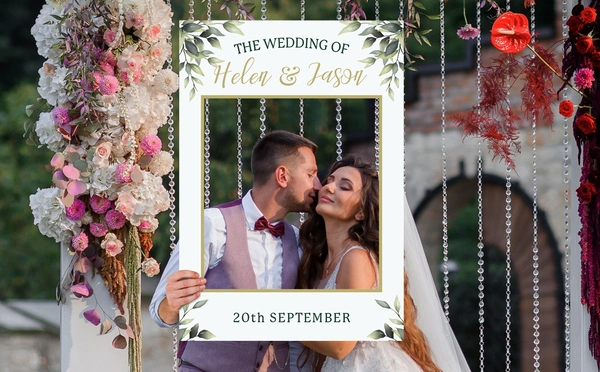 Wedding selfie frame